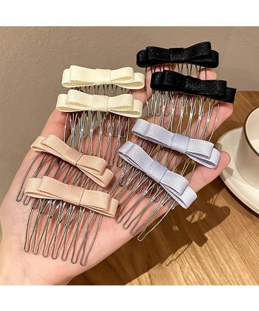 Cute Bowknot Hair Pin Korean Hair Comb Clip Sweet Ballet Bows Clip Side Pin Nonslip Barrettes For Women Hair Kids Hair Pin - Buy Online on GoSupps.com