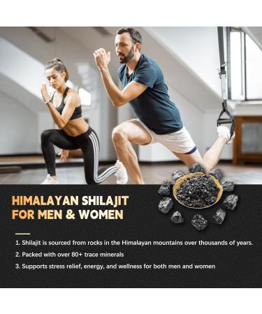 Shilajit Capsules 18000mg (60 Capsules) 10 in 1 - Shilajit Extract with Ashwagandha Rhodiola Rosea Panax Ginseng Cordyceps Turmeric Ginkgo Fulvic Acid Trace Minerals Supplement Gluten Free 60 Count (Pack of 1) - Buy Online on GoSupps.com