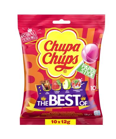 Chupa Chups The Best LoLLIPOPS 10 Pack (NEW PACK)