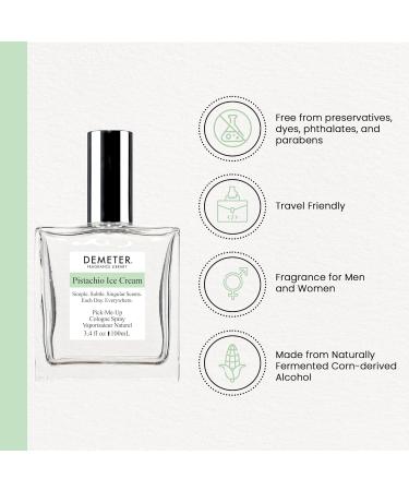 DEMETER Pistachio Ice Cream 3.4 oz. Cologne Spray Perfume for Women and Men Pistachio Ice Cream 3.4 Fl Oz (Pack of 1) - Buy Online on GoSupps.com