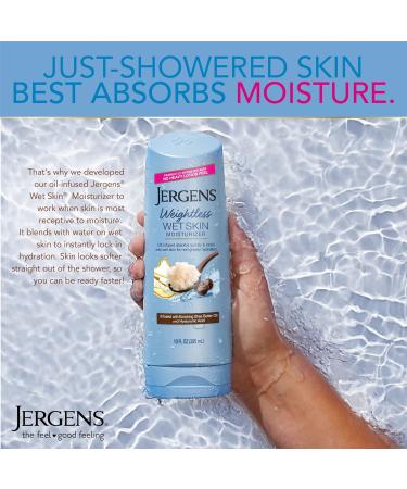Jergens Wet Skin Body Moisturizer with Shea Butter Oil Pure Shea Butter In Shower Bod Lotion Moisturizer for Dry Skin Fast-Absorbing Non-Sticky Dermatologist Tested 10 Oz - Buy Online on GoSupps.com