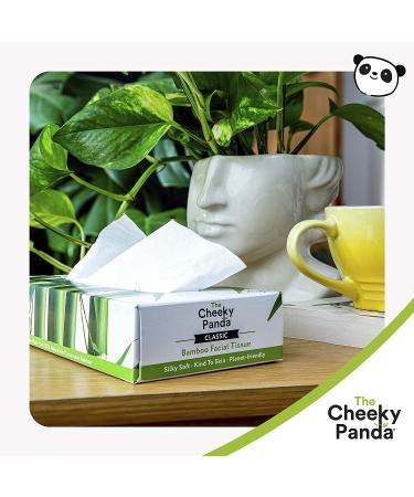 The Cheeky Panda â Bamboo Facial Tissues | Pack of 80 Tissues (3-Ply) | Flat Box  Hypoallergenic  Plastic-Free  Eco-Friendly  Super Soft  Strong & Sustainable White 80 Count (Pack of 1) - Buy Online on GoSupps.com