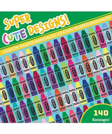 Crayon Shaped Kids Bandaid - Flexible Adhesive Bandages for Wound Care | First Aid Kit for Minor Cuts, Scrapes, Abrasions & Burns - 1 Pack - Buy Online on GoSupps.com
