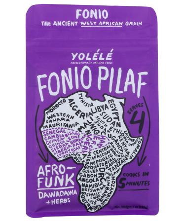 YOLELE Fonio Pilaf Afro Funk, 7 OZ