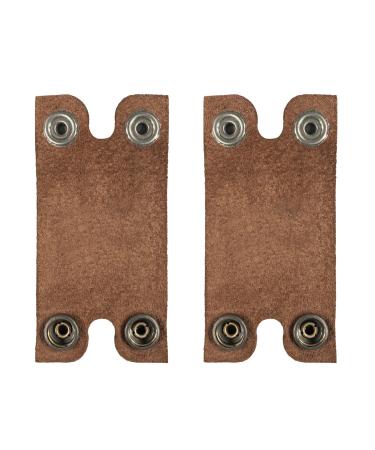 Hide & Groom Set of 2 Double Edge Safety Razor Sheath | Handmade Leather Shaving Travel Cover for Groomsmen | Bourbon Brown - Buy Online on GoSupps.com