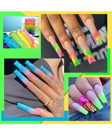 Ur Sugar Polygel Set Neon - 6 Color Nail Extension Gel Tubes | Green & Yellow Builder Gel for Perfect Nails | International Shipping Available - Buy Online on GoSupps.com