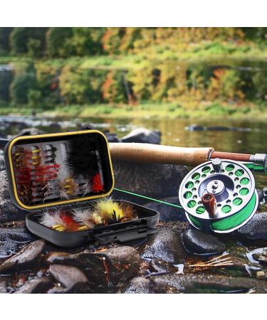 Premium Fly Fishing Flies Kit - 36/78Pcs Lures Assortment for Trout in Waterproof Box - Buy Online on GoSupps.com