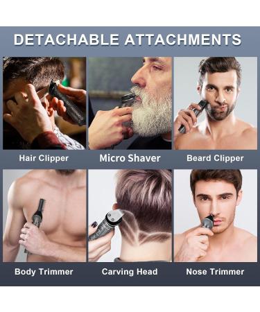 Pro Hair Clipper Hair Clipper for Men Professional 0 Gapped Hair Beard Trimmer Grooming Kit Nose Trimmer T-Blade Hair Cut Clipper Set - Buy Online on GoSupps.com