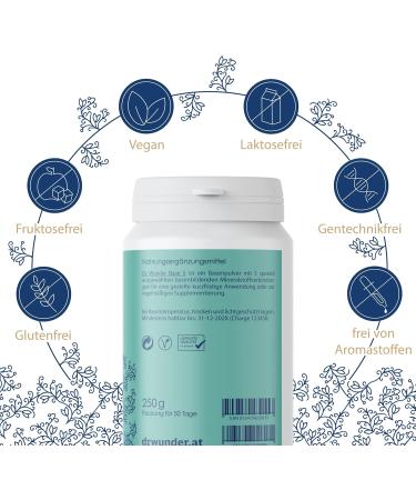 Dr.Wunder Base 5 - 250g Base Powder | Mineral Compounds for Optimal Health | Supports Body's Mineral Balance - Buy Online on GoSupps.com