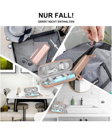 Tunyinsh Electric Toothbrush Travel Case for Oral-B & Philips Sonicare - Portable Hard Shell in Rose Gold - Buy Online on GoSupps.com