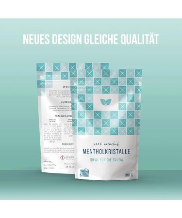 DIYER 100g Menthol Crystals - Premium Quality Pure Mint Oil for Sauna Infusions | Ideal Sauna Accessories in Zipper Bag - Buy Online on GoSupps.com