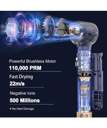 TECHMERI 4-in-1 Ionic Hair Styler & Dryer Brush - Auto Curler Nozzle & Smoothing Brushes - High-Speed 110 000 RPM Motor - Shop Internationally - Buy Online on GoSupps.com
