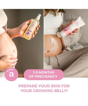 Leska Maternity Gift Set | Belly Lotion Belly Oil Stretch Mark Defense Cream & Belly Butter Toning Gel | All-Stages Skincare for Pregnancy & Postpartum | New Mom Gifts (Set of 5 4-4.93oz each) - Buy Online on GoSupps.com