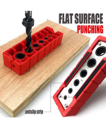 Woodworking Drilling Guide High Speed Steel Portable Drill Guide Simple Operation Precise Drilling DIY - Buy Online on GoSupps.com