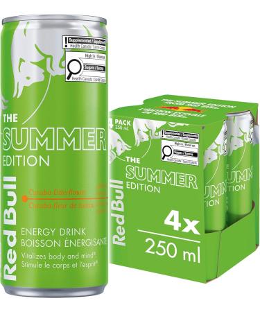 Red Bull Energy Drink Watermelon Sugarfree 250ml (24pk) & Energy Drink Curuba-Elderflower 250ml (4 pack) - Buy Online on GoSupps.com