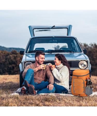 Maelstrom 35 Can Leakproof Insulated Cooler Backpack - Orange | Lightweight Soft Cooler Bag for Camping, Beach, Hiking - Travel and Lunch Cooler - Buy Online on GoSupps.com