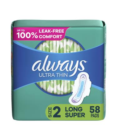 Always Zzzs Overnight Disposable Period Underwear For Women, Size  Small/Medium, Black Period Panties, Leakproof, 7 Count x 2 Packs (14 Count  total) 