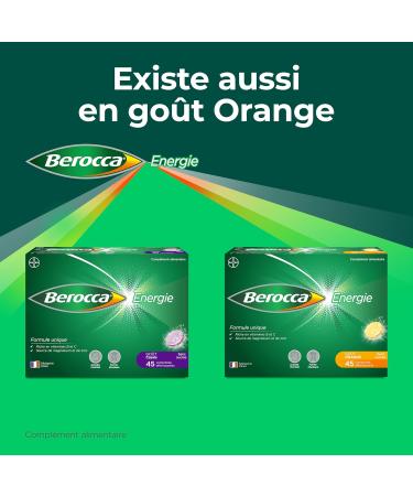 Berocca Blackcurrant Energy - Multivitamins and Minerals - Vitamin C B3 B5 B1 B12 Magnesium and Zinc - Dietary Supplement - Helps Reduce Fatigue - 45 Effervescent Tablets - Buy Online on GoSupps.com
