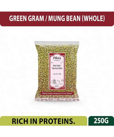Pillai's Green Gram/Mung Bean (Whole) - 250 grams - Buy Online on GoSupps.com