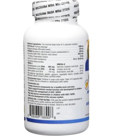 Nutripur GENIUS Kids and Teens - Concentration ADD/ADHD formula 90 chewable softgels Fish 90 count (Pack of 1) - Buy Online on GoSupps.com