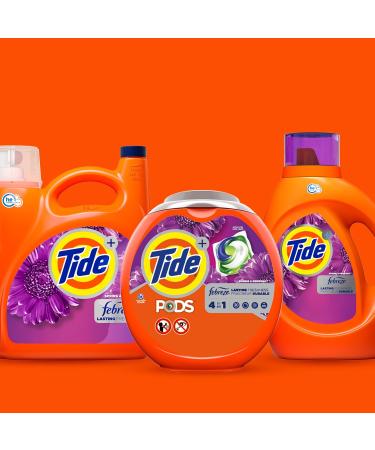 Tide Plus Febreze Freshness HE Turbo Clean Liquid Laundry Detergent - Spring & Renewal Scent 105 fl oz 74 Loads | International Shipping Available - Buy Online on GoSupps.com