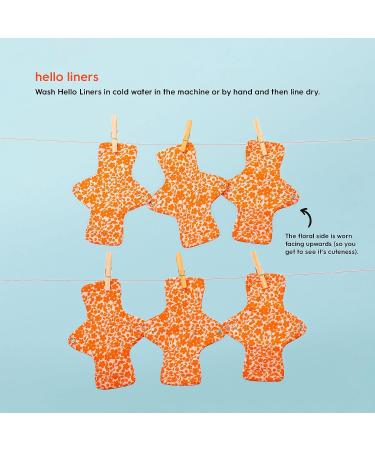 Hello Cup Reusable Menstrual Liners - Organic Eco-Friendly Absorbent (6 ct) - Buy Online on GoSupps.com