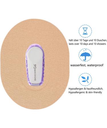 Dexcom G6 Adhesive Patches - 30 Pack | Waterproof & Skin Friendly Overpatch CGM Stickers | Extended 10-14 Day Protection | Easy Application - Buy Online on GoSupps.com