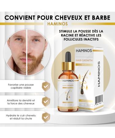 S rum Croissance Capillaire avec Romarin Ginseng Gingembre et Peptides Stimule et Renforce Anti-Chute et Revitalisant - FORMULE UNIQUE (50 ml) - Buy Online on GoSupps.com