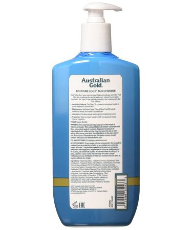 Australian Gold Moisturizer Lock Tan Extender Lotion with Vitamin E and Aloe Vera - 16 Fl Oz - Buy Online on GoSupps.com