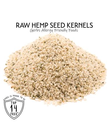 GERBS Raw Hemp Seed Kernels 2 LBS - Premium Grade, Freshly Harvested & Non-GMO | Plant Protein & Omega 3-6 | Keto & Paleo Friendly | Gluten & Peanut Free - Buy Online on GoSupps.com