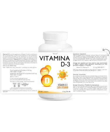 VITAMIN D3 Line Diet | 100 000 IU/g | 60 tablets for 2 months | Help for your bones | All the benefits of the sun in one tablet - Buy Online on GoSupps.com