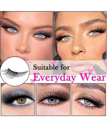 3D Cat Eye False Eyelashes Set Reusable Handmade Faux Mink Extensions | 5 Pairs of Natural Fox Eye Look - Buy Online on GoSupps.com
