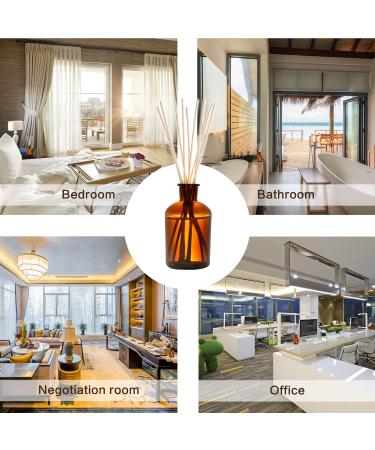 100 Pieces Reed Diffuser Sticks - 25cm Natural Rattan Aroma Diffuser Sticks for Essential Oils | Home & Office | Black & Natural Colors - Buy Online on GoSupps.com