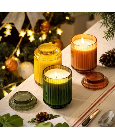 La Jolie Muse Fir & Cedarwood Scented Christmas Candle - 12.3oz Luxury Winter Candle Gift for Women - Natural Wax, Long Burning 75 Hours - Buy Online on GoSupps.com