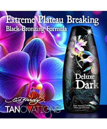 Ed Hardy Tanning Deluxe Dark - Extreme Plateau Breaking Beta-Carotene Carrot Oil & Vitamin C Dark Tanning Lotion - Buy Online on GoSupps.com
