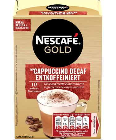NESCAF Gold Typ Cappuccino Decaffeinated - Sticks (6 x 10 x 12.5g) - Buy Online on GoSupps.com