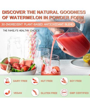 DR.YES Super Greens Watermelon Slush Powder | Rich in Antioxidants & Electrolytes for Digestion Health Energy & Immune | for Smoothies Baking & Daily Health Support | Gluten-Free Vegan 8.47oz - Buy Online on GoSupps.com
