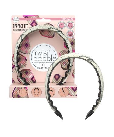 Invisibobble Hairhalo Haarreif "What Happens in Safari" I 1x adjustable hair tire snakes print girls & women i hair -savvy & comfortable i limited collection urban safari