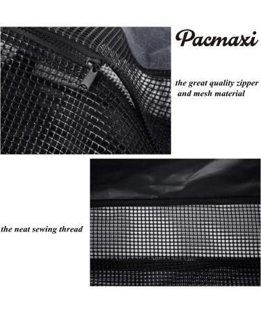 PACMAXI Mesh Diving Duffel Bag - Collapsible Large Beach Tote for Diving and Snorkeling Gear - Black - Buy Online on GoSupps.com