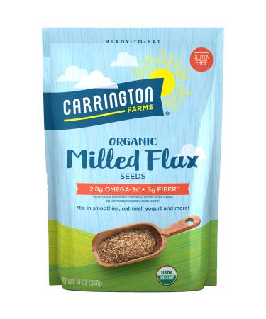 Carrington Farms Organic Milled Flax Seed, Gluten Free, USDA Organic, 14 Ounce