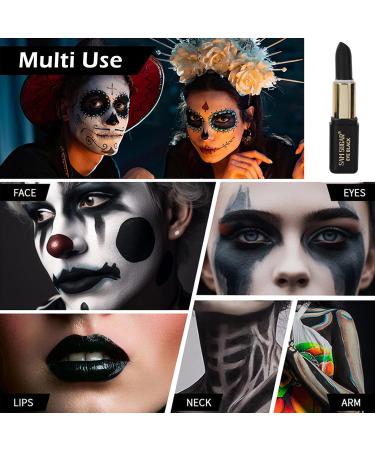 Eye Black Face Paint Kit - Waterproof Sports Makeup Stick Set for Football Baseball Softball & Lacrosse - Blue Red & White for Christmas Cosplay & USA Flag Looks - Buy Online on GoSupps.com