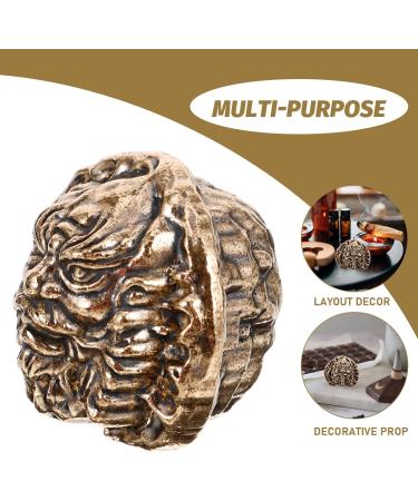 DEARMAMY Hand Exercise Walnut Ball - Vintage Brass & Copper Chinese Decor | Perfect for Fitness & Home Aesthetics - Buy Online on GoSupps.com