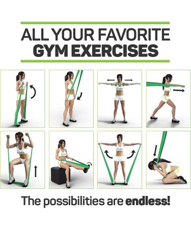 Premium 6ft Exercise Bands Set with Door Anchor for Fitness, Physical Therapy, Pilates & Stretching - Buy Online on GoSupps.com