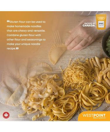 Westpoint Naturals Vital Wheat Gluten 200 g - High Protein Improves Elasticity Enhances Texture Natural Non - GMO Vegan-Friendly 200g - Buy Online on GoSupps.com