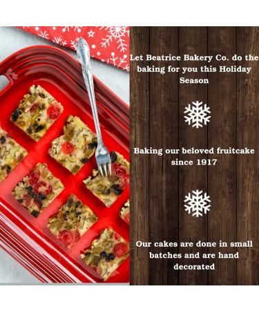 Grandma's Christmas Gourmet Fruitcake - Beatrice Bakery, 1lb Tin - Buy Online on GoSupps.com
