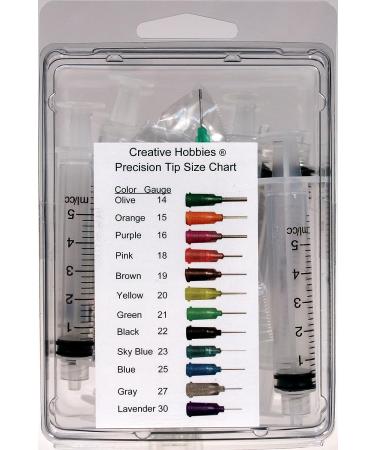 Creative Hobbies 5ml Glue Applicator Syringe with 15 Gauge Precision Tip - Pack of 10 - Buy Online on GoSupps.com