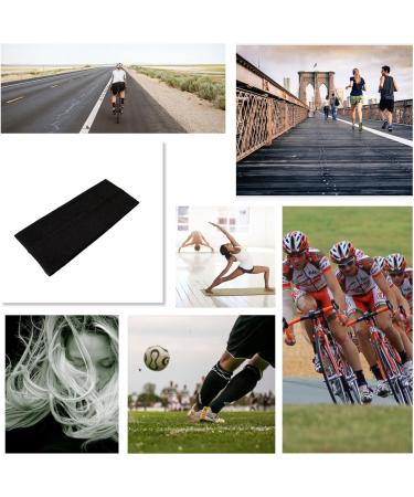 WESTEND CHOICE 9cm Wide Black Stretchy Headband for Gym Yoga - Unisex Soft Head Band for Men & Women - Buy Online on GoSupps.com