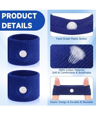MEIYYJ Travel Sickness Bands for Adults and Kids - Motion Sickness Wristbands 1 Pair (Blue) - Buy Online on GoSupps.com