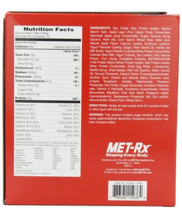 MET-Rx Big 100 Colossal Meal Replacement Bar Crispy Apple Pie Bars 3.52 Ounce (Pack of 12) Crispy Apple Pie 3.52 Ounce (Pack of 12) - Buy Online on GoSupps.com