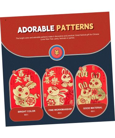 MAGICLULU 240 Pcs Year of The Rabbit Red Envelope Chinese New Year Hongbao New Year Money Bag Money Envelopes for Cash Budgeting 2023 Red Packet Child Cartoon Spring Festival Supplies Paper Colorfulx4pcs 11.5x8.1cmx4pcs - Buy Online on GoSupps.com